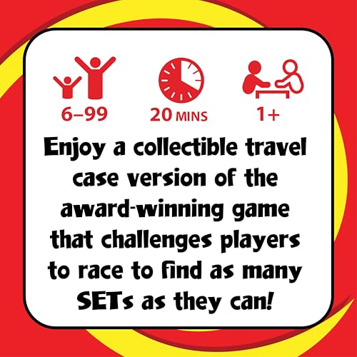 SET Travel Case Card Games for Kids
