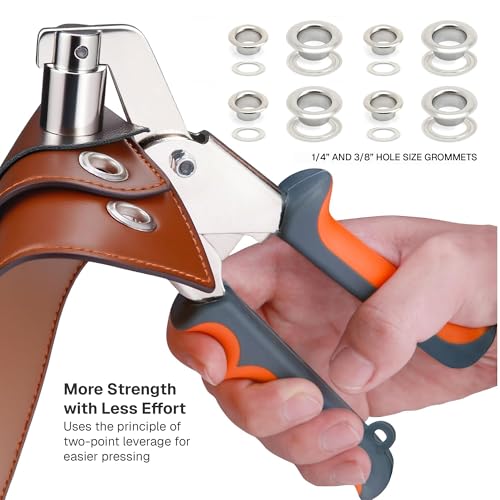 Grommet Tool Kit with 400 Silver Grommets