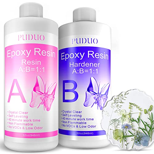 Epoxy Resin Clear Kit 64 OZ (64 Fl Oz)