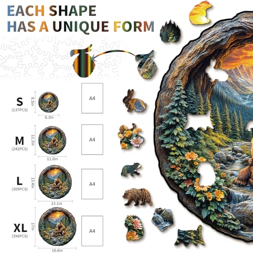 Wooden Puzzles Adults (137 Count)