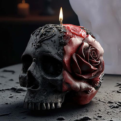 Halloween Skull Hand Ghost Cylinder Molds Silicone Wave Spiral Candle Mold