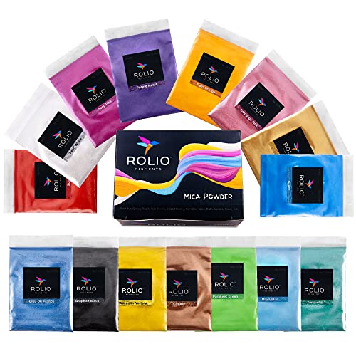 Mica Powder Color Pigment Set (2.6 Ounce)