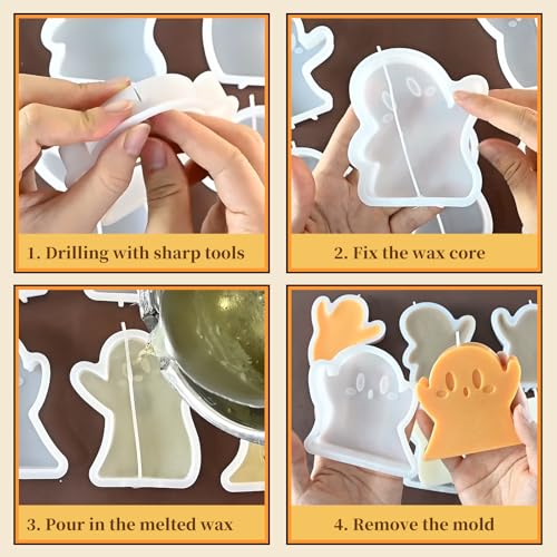 Halloween Candle Molds (6 Count)