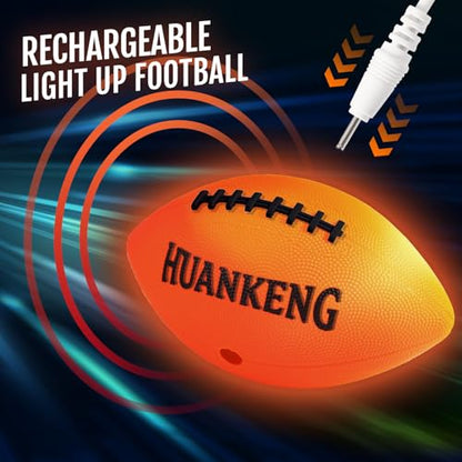 Rechargeable Glow in The Dark Football for Kids and Adults