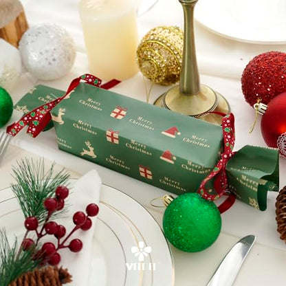 3 8 inch 100 Yards Assorted Christmas Ribbon (300 Foot)