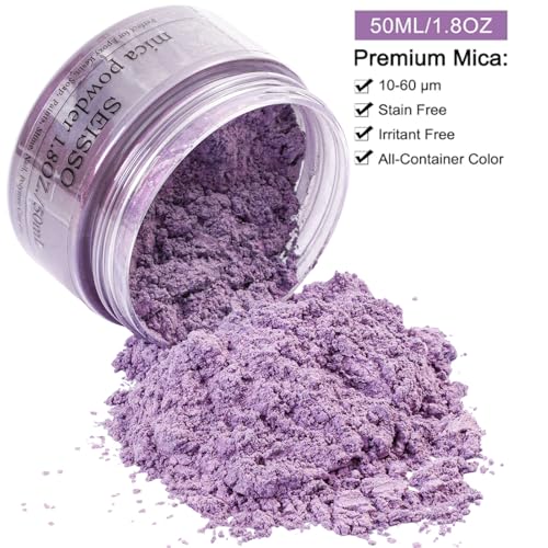 Light Purple Mica Powder for Epoxy Resin 1.7 oz