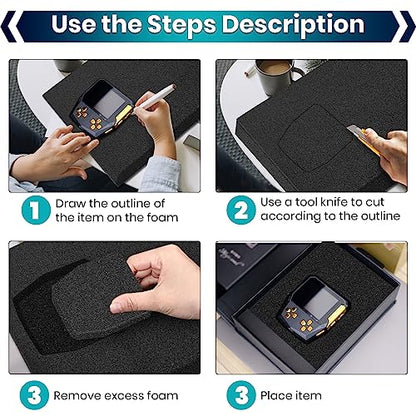 4 Pcs 16 x 12 x 1 Inches Packing Foam