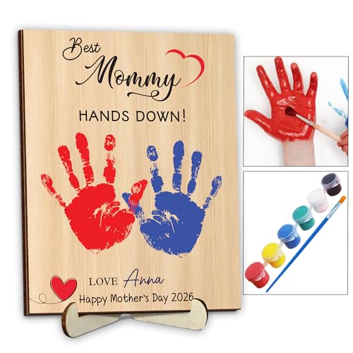 Personalized Hands Down Best Dad Ever Handprint Kit with Paint