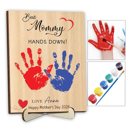 Personalized Hands Down Best Dad Ever Handprint Kit with Paint