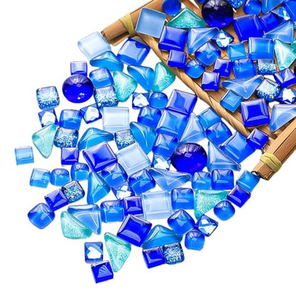 500g Mixed Color Irregular Crystal Mosaic Tiles (17.6 Ounce)