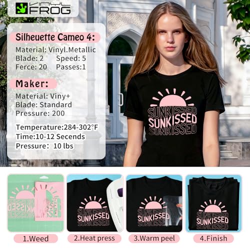 Pastel Pink Heat Transfer Vinyl Roll 12" x5ft Matte HTV Vinyl