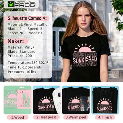 Pastel Pink Heat Transfer Vinyl Roll 12" x5ft Matte HTV Vinyl