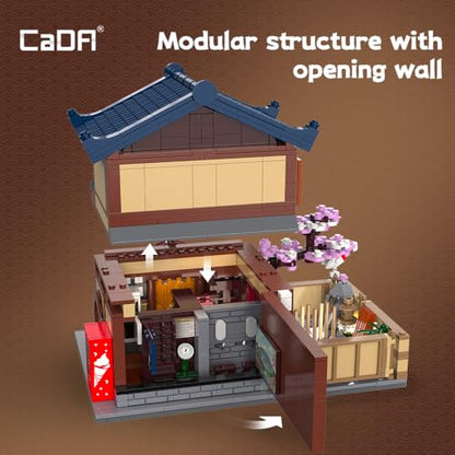 C66012W Japanese Hot Spring Hotel Building Block Model