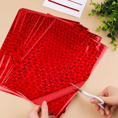 50 Sheets Red Gemstone Toner Reactive Foil