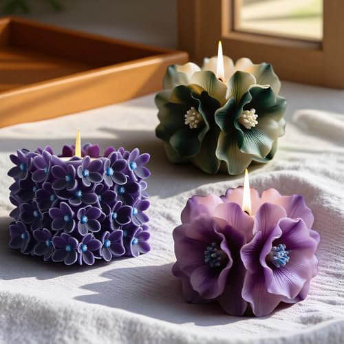 Peony Bouquet Candle Soap Molds