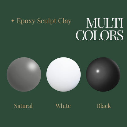 Smalltongue AB Epoxy Sculpt Clay, 2 Part Modeling Compound (A & B) 2 Pound, Epoxy Sculpture Modeling Paste Clay, for Modeling, Repair, Fill Up Retrofit and Sculpture, Natural Colors