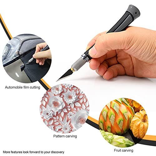 Precision Hobby Knife Set Utility Craft Knife Kit with 10PCS Blades for Art