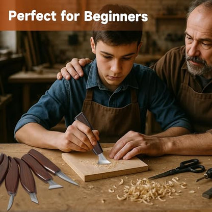 Wood Carving Kit for Beginners (30 Count)