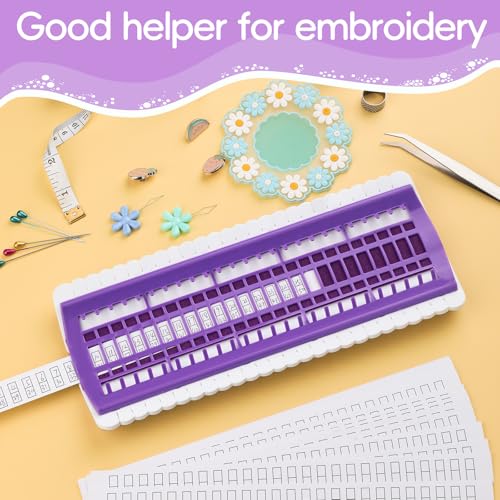 Embroidery Floss Bobbins 50 Positions Thread Organizers for Cross Stitch (50 Count)