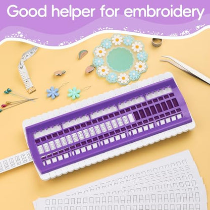 Embroidery Floss Bobbins 50 Positions Thread Organizers for Cross Stitch (50 Count)