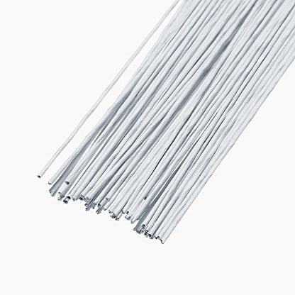 18 Gauge White Floral Stem Wire 16 inch (50 Count)
