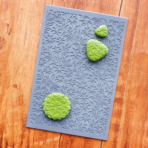 Flowers Polymer Clay Texture Mat