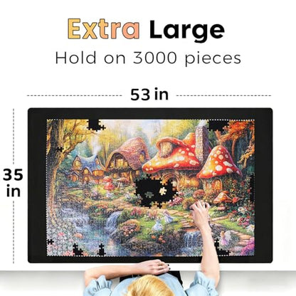 Extra Large Jigsaw Puzzle Mat Roll Up for 3000 Pieces