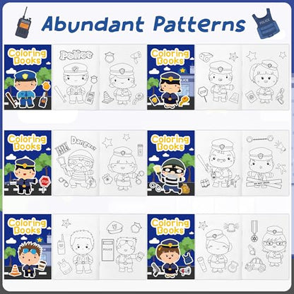 Police Coloring Books for Kids (24 Count)