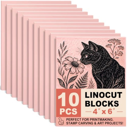 Rubber Linoleum Blocks for Printmaking
