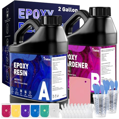 Epoxy Resin Kit 2 Gallon (256 Fl Oz)