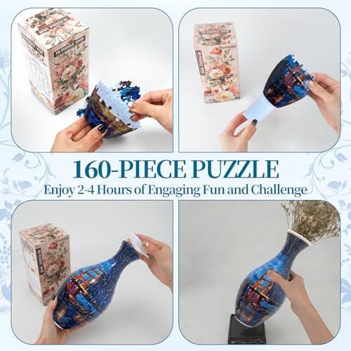 3D Puzzles Vase for Adults (160 Count)