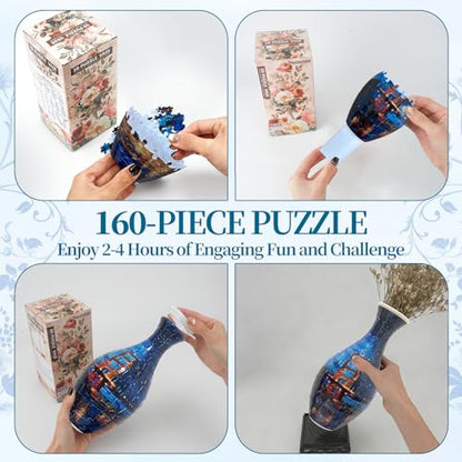 3D Puzzles Vase for Adults (160 Count)