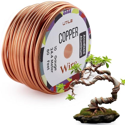 Bonsai Wire Armature Aluminum Wire 80 ft 9 Gauge 3.7 mm Bonsai Training Wire