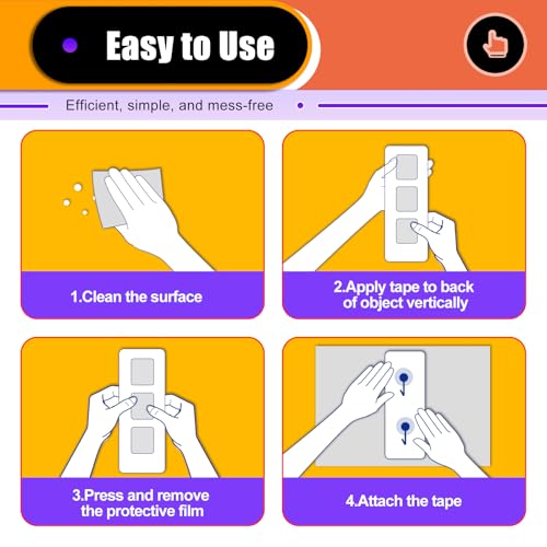 30 Pcs Large Strong Double Sided Adhesive Pads (30 Count)