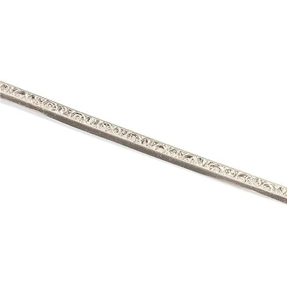 1 Foot 925 Sterling Silver Strip Wire Swirl Fancy Pattern Stepped Bezel Wrapping Setting Made in USA by CRAFT WIRE