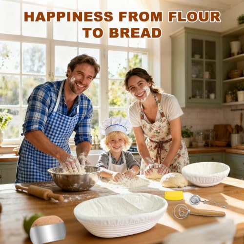 Sourdough Starter Kit with Basket Sourdough Starter Jar for Beginner