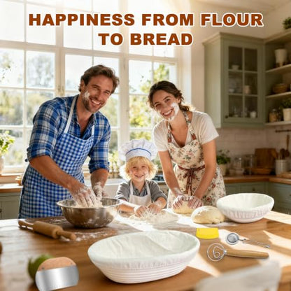Sourdough Starter Kit with Basket Sourdough Starter Jar for Beginner