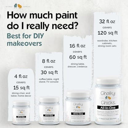 Hail 32 Fl Oz Chalk Paint for Furniture All in One