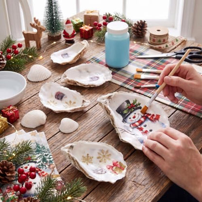 100 Pcs Christmas Guest Napkins for Decoupage 2 Ply Snowman Disposable Paper Napkins Snowflake Elk Xmas Tree Decorative Winter Christmas Cocktail Guest Hand Towel for Party Table Dinner Bathroom (100 Count)