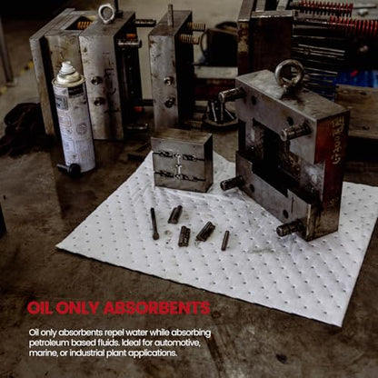 Oil Absorbent Pads Roll (100 Count)