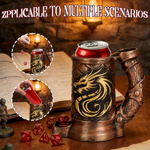 Dice Tower Mug DND Dice Roller Tower with 7 PCS Dice Set