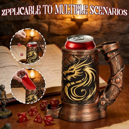 Dice Tower Mug DND Dice Roller Tower with 7 PCS Dice Set