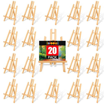 20 Pack 11.8" Wooden Easel