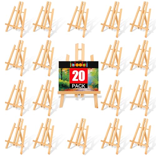 20 Pack 11.8" Wooden Easel
