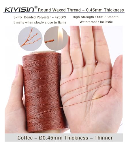 Thin Wax Polyester Thread (1638 Foot)