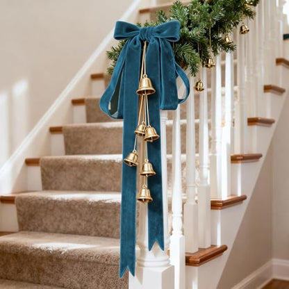 Teal Blue Velvet Ribbon