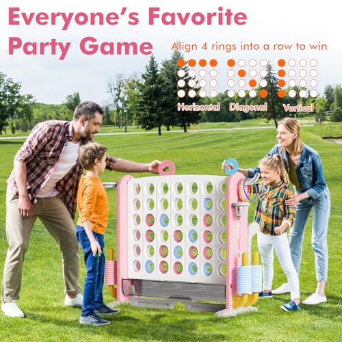 Giant 4 in a Row Connect Game with Mesh Fabric
