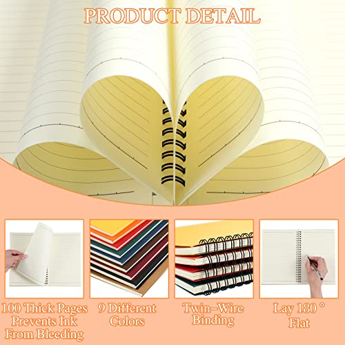 36 Pcs Spiral Notebooks
