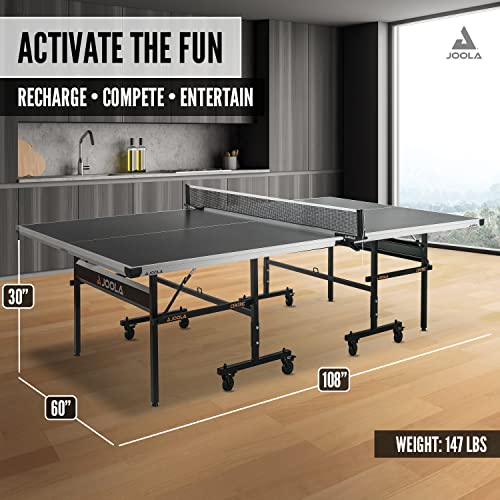 Centric Professional Table Tennis Table with Quick Clamp Ping Pong Net and Post Set