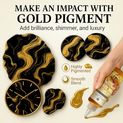 Gold Epoxy Resin Pigment Paste 6.7oz (6.7 Fl Oz)